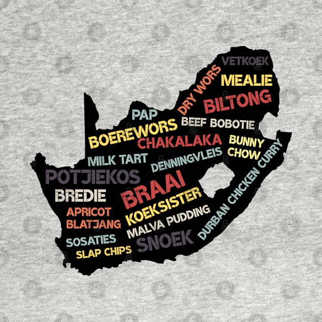 South Africa Food Map by BraaiNinja